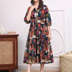 Collar A - Line Dress